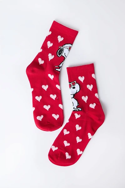 Peanuts Snoopy Printed Crew Socks