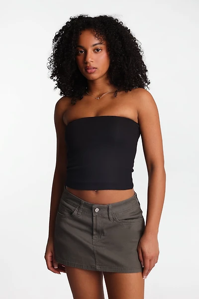 AERO Graphic Ribbed Tube Top