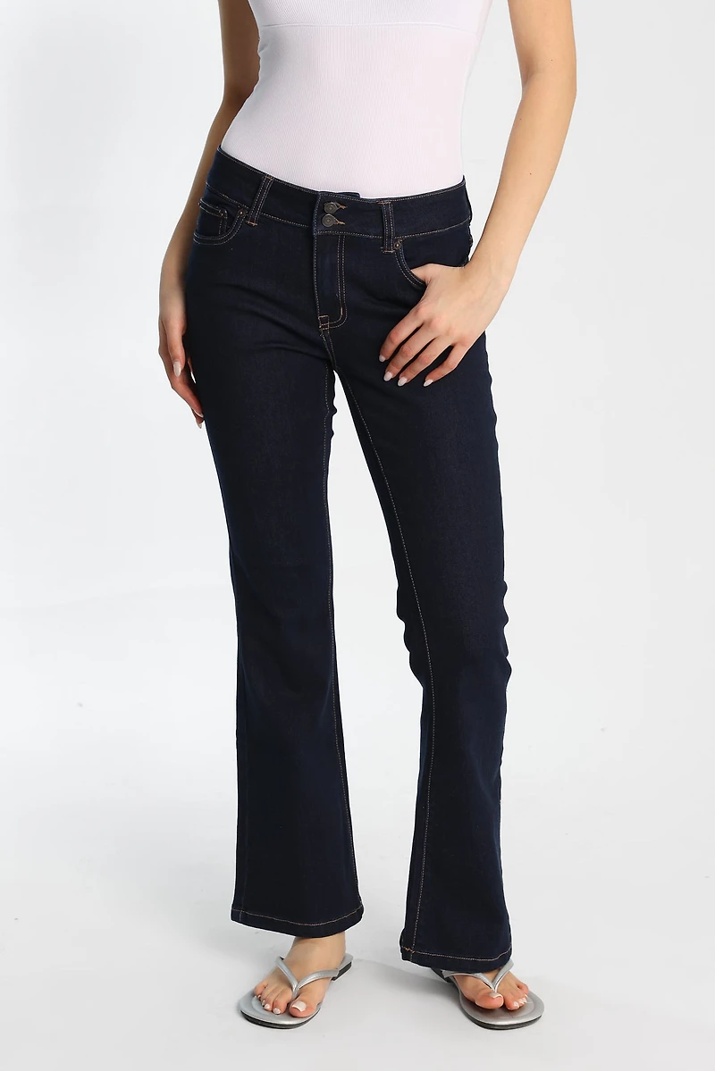 Jeans évasé taille basse AERO