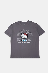 T-shirt coupe garçonne imprime? graphique Hello Kitty