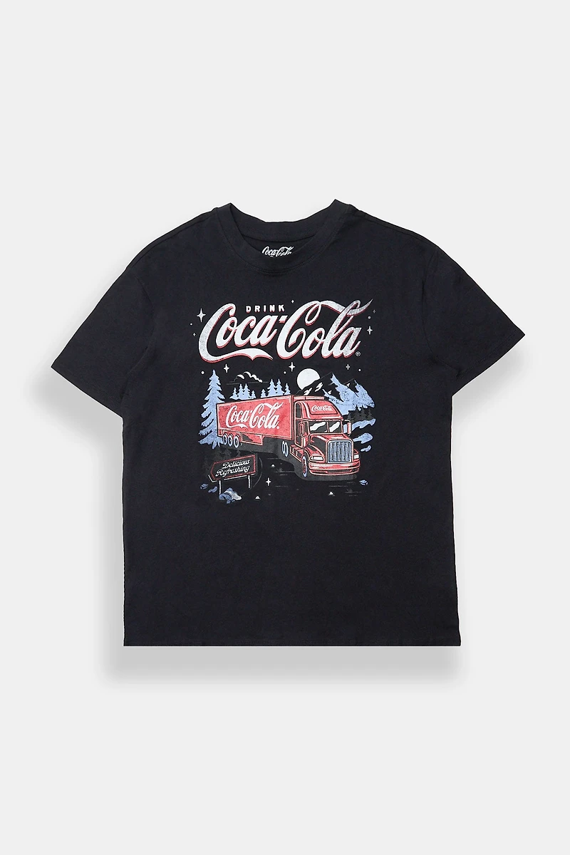 T-shirt coupe garçonne imprimé Coca-Cola Truck