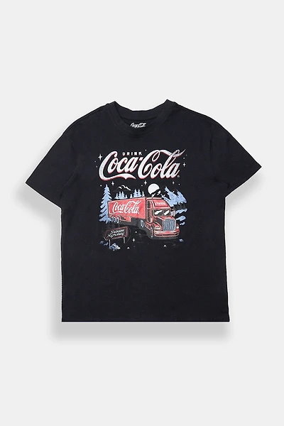 T-shirt coupe garçonne imprimé Coca-Cola Truck