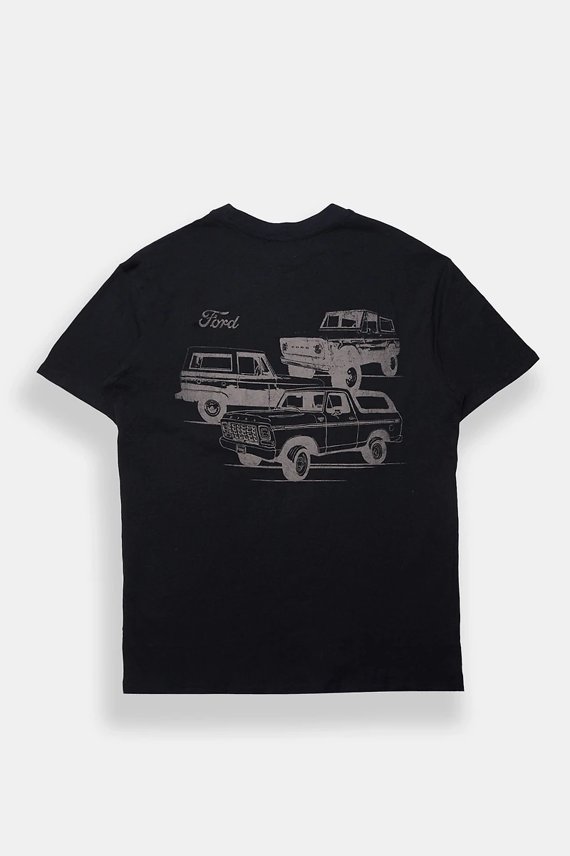 T-shirt coupe garçonne imprimé Ford Bronco