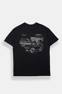 T-shirt coupe garçonne imprimé Ford Bronco
