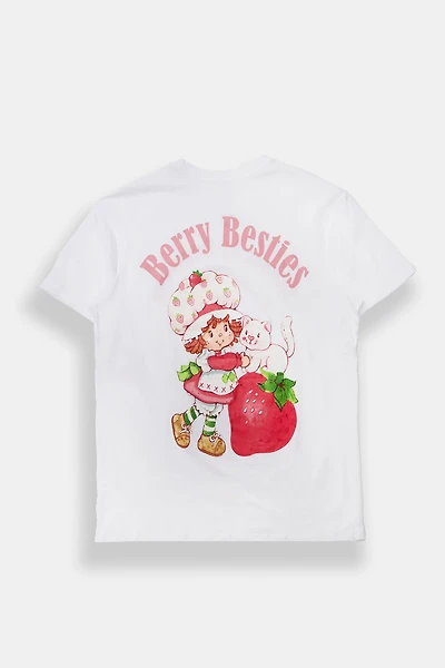 T-shirt coupe garçonne imprimé Charlotte aux Fraises Bestie