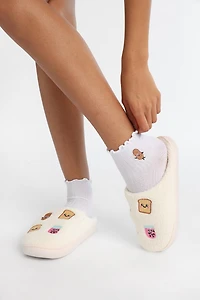 AERO Graphic Plush Slippers & Socks 2-Piece Set