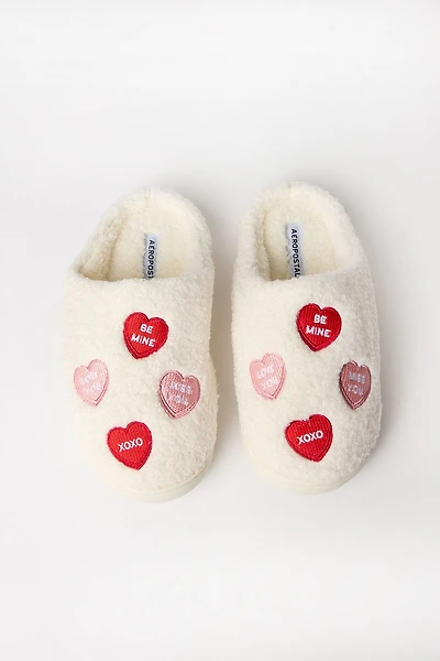 AERO Embroidered Sherpa Slippers