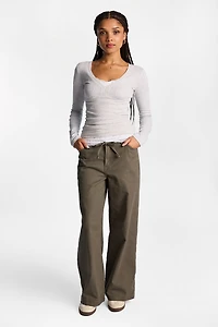 AERO Long Sleeve V-Neck Ballet Top