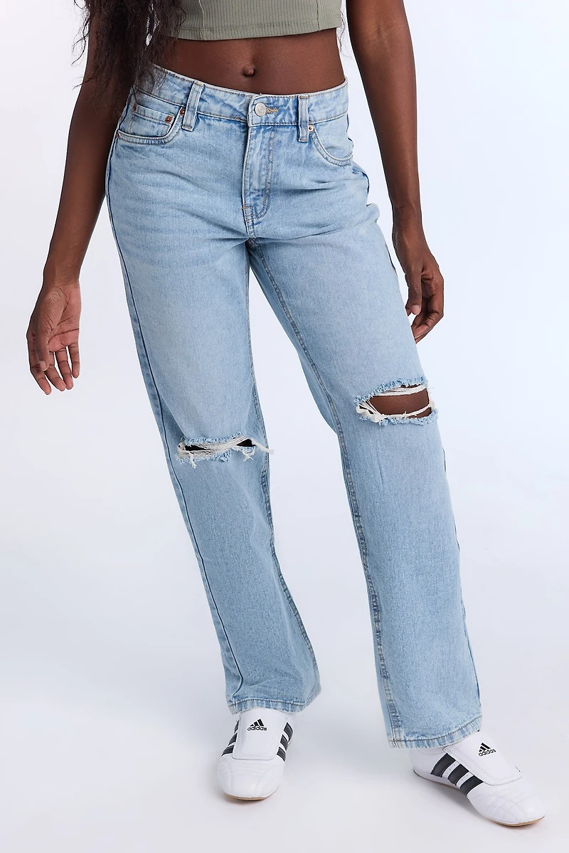 AERO Super High Rise Straight Jeans
