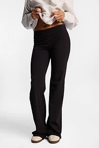 AERO Jersey Foldover Wide Leg Leggings