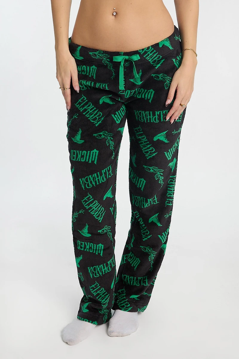 Pantalon pyjama pelucheux Wicked Elphaba