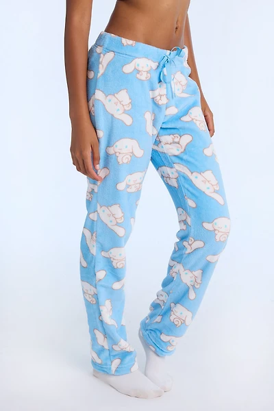 Pantalon pyjama pelucheux Cinnamoroll