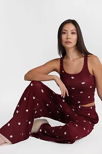 Hello Kitty Super Soft Pajama Tank Top & Wide Leg Pants 2-Piece Set
