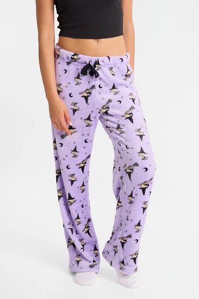 Peanuts Snoopy Witch Plush Pajama Pants