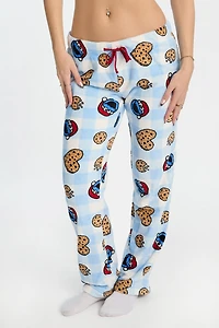 Sesame Street Cookie Monster Holiday Plush Pajama Pants