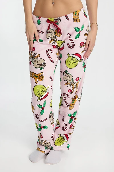Shrek Holiday Plush Pajama Pants