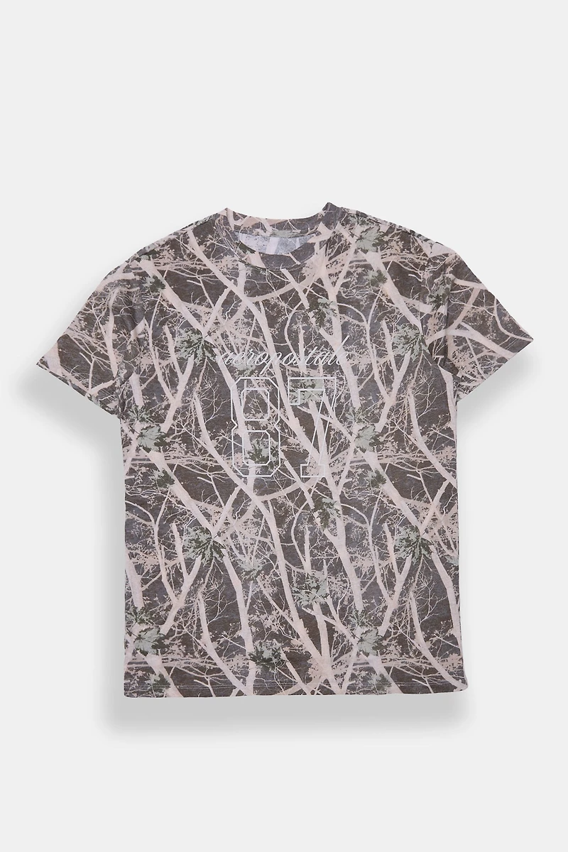 T-shirt coupe garçonne imprime? camouflage AERO 87