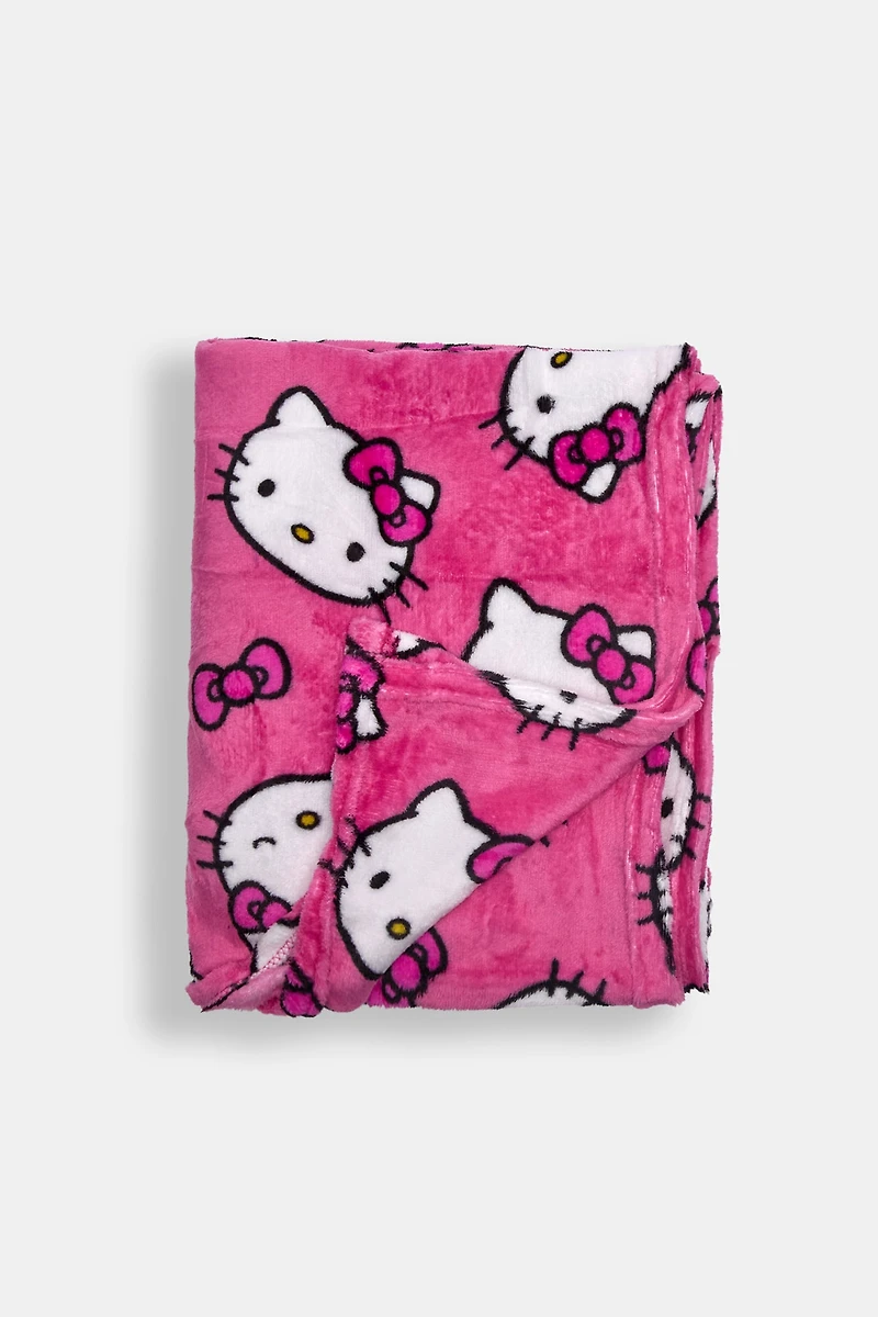 Jete? en peluche imprimé Hello Kitty rosette