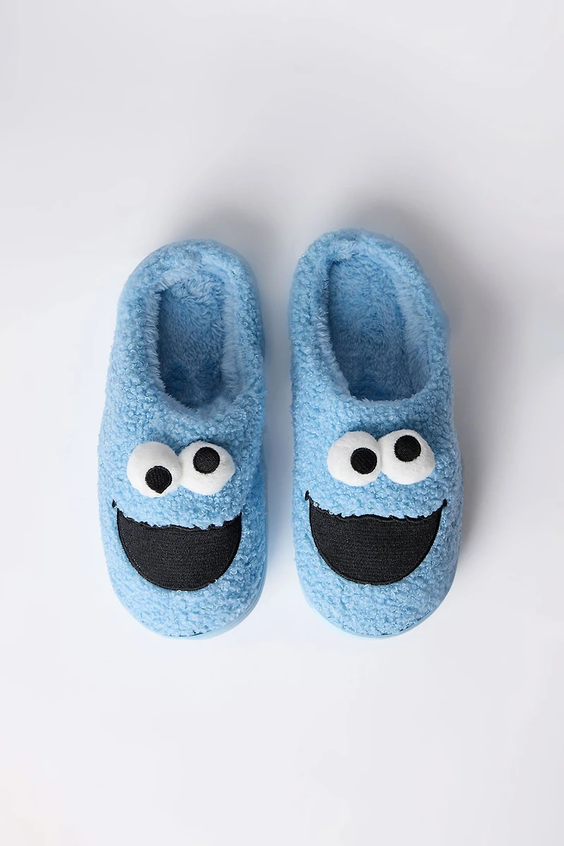 Cookie Monster Plush Slippers