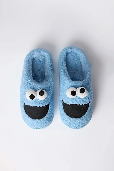 Cookie Monster Plush Slippers