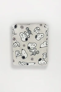 Peanuts Snoopy Printed Plush Throw Blanket
