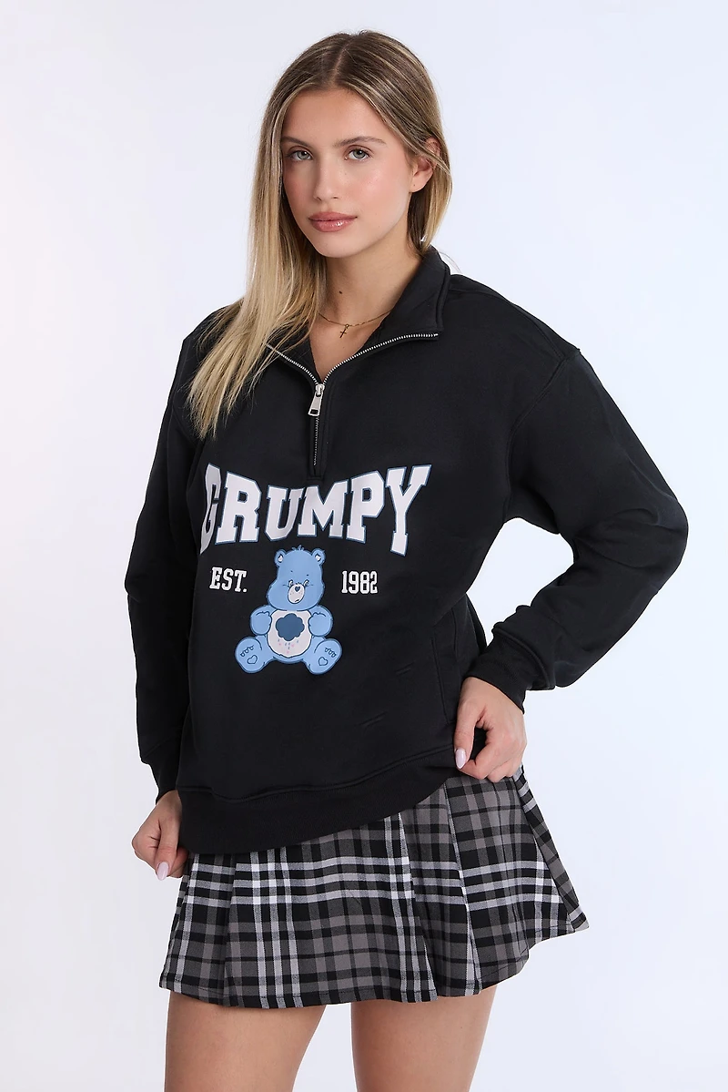Care Bears Grumpy Quarter-Zip Sweatshirt