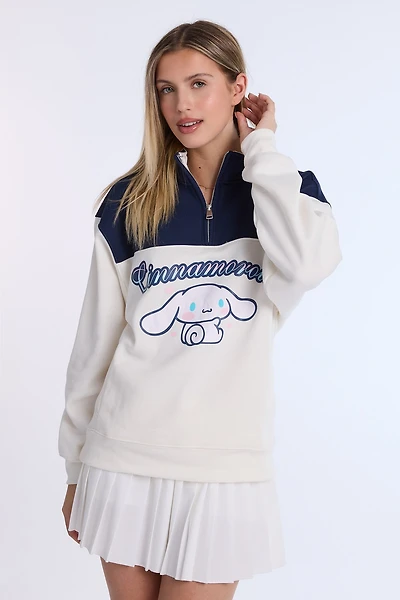 Cinnamoroll Quarter-Zip Sweatshirt