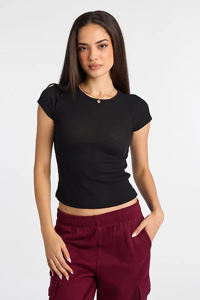 AERO Waffle Knit Short Sleeve Baby Tee