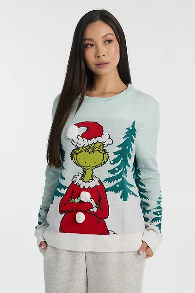 Chandail ras du cou Le Grincheux et Max