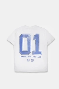 Chelsea Football Club Graphic Boyfriend Tee