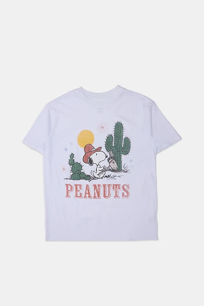 Peanuts Cactus Graphic Boyfriend Tee