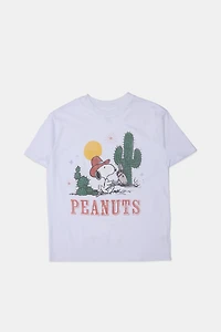 Peanuts Cactus Graphic Boyfriend Tee