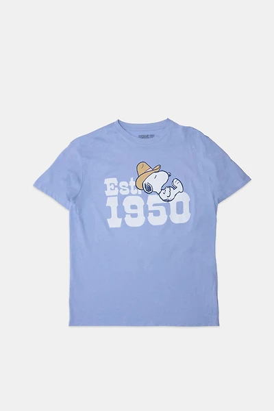 Peanuts Snoopy Est. 1950 Graphic Boyfriend Tee
