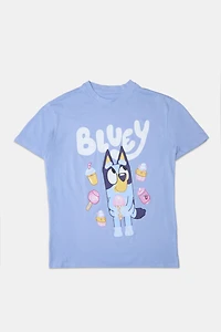 T-shirt coupe garçonne graphique Bluey