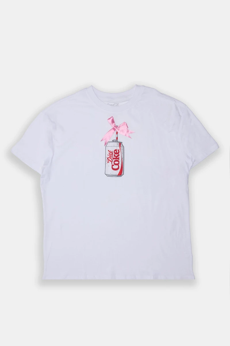 Diet Coke Bow Graphic Boyfriend Tee