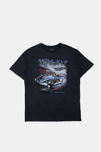 T-shirt coupe garçonne imprime? graphique Hot Wheels
