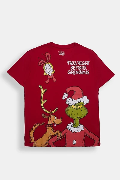 The Night Before Grinchmas Graphic Boyfriend Tee