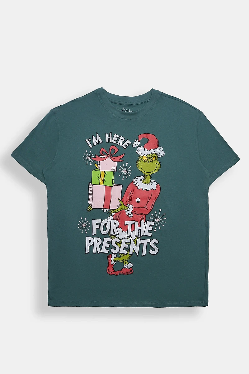The Grinch Presents Graphic Boyfriend Tee
