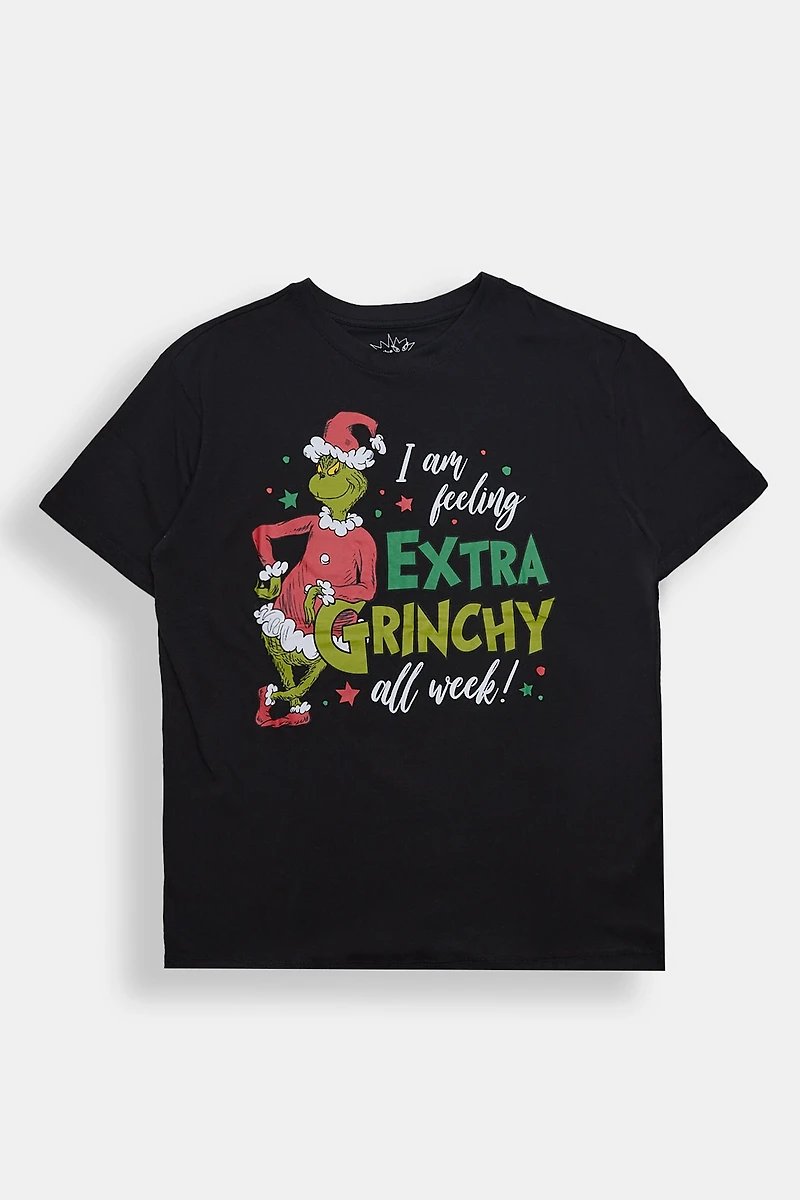 Extra Grinch Graphic Boyfriend Tee