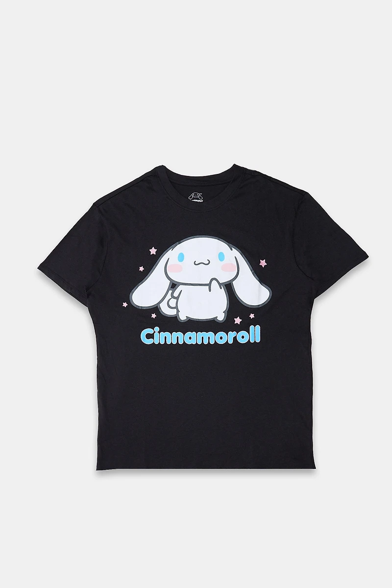T-shirt coupe garçonne imprime? graphique Cinnamoroll