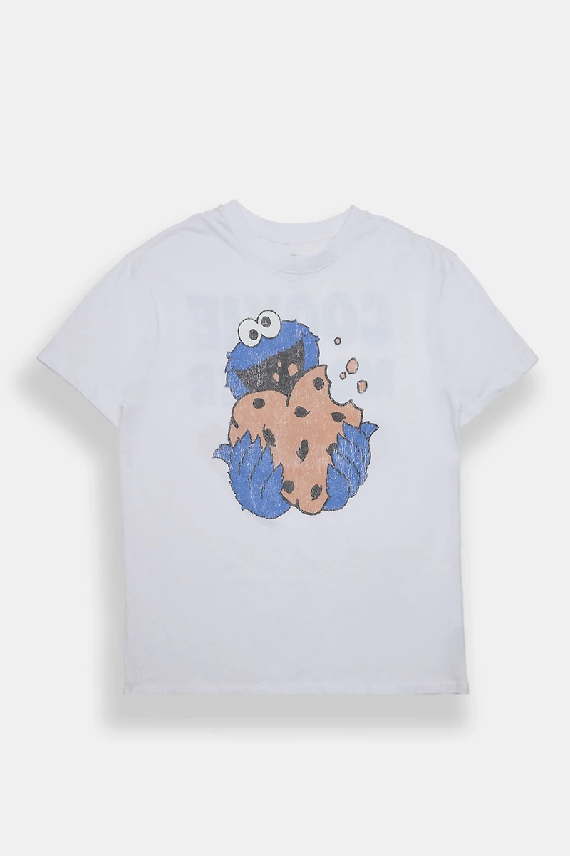 Cookie Monster Graphic Relaxed Boyfriend Tee