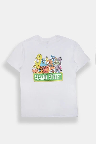 Sesame Street Friends Graphic Boyfriend Tee