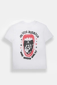 T-shirt coupe garçonne imprimé Olivia Rodrigo