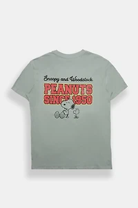 T-shirt coupe garçonne imprimé Peanuts Since 1950 Snoopy & Woodstock 96