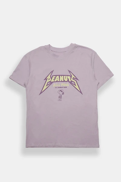 Peanuts Snoopy Rebel Paws Graphic Boyfriend Tee