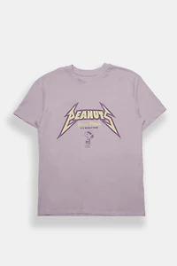 Peanuts Snoopy Rebel Paws Graphic Boyfriend Tee