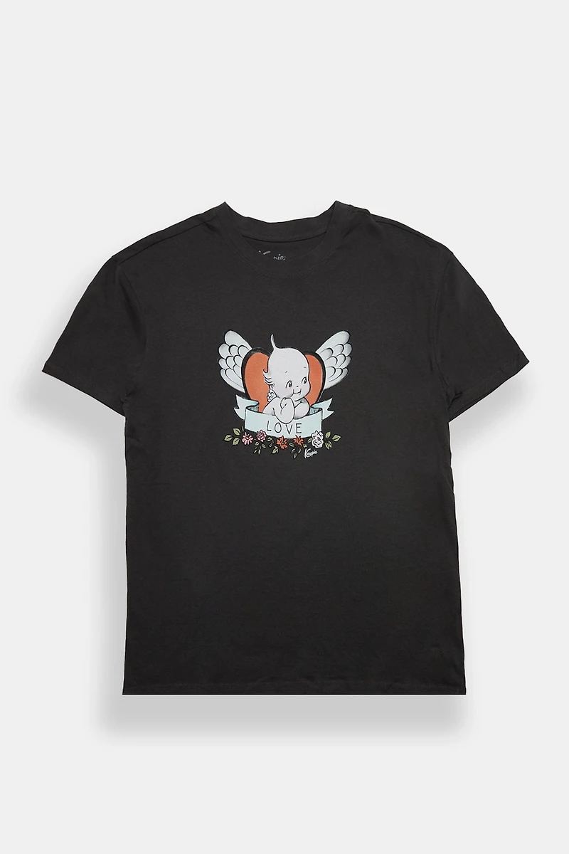 T-shirt coupe garçonne imprimé Kewpie