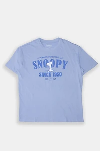 T-shirt coupe garçonne imprime? floqué graphique Peanuts Snoopy