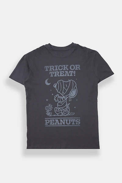 T-shirt coupe garçonne imprimé Peanuts Snoopy Halloween