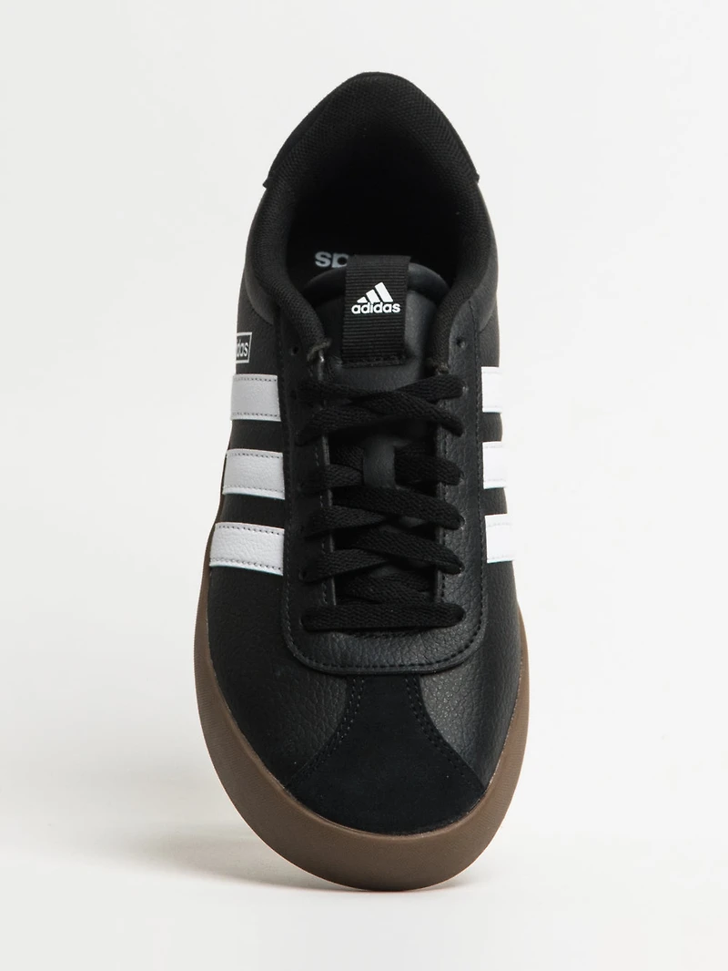 MENS ADIDAS VL COURT 3.0 SNEAKER - CORE BLACK/CLOUD WHITE/GUM